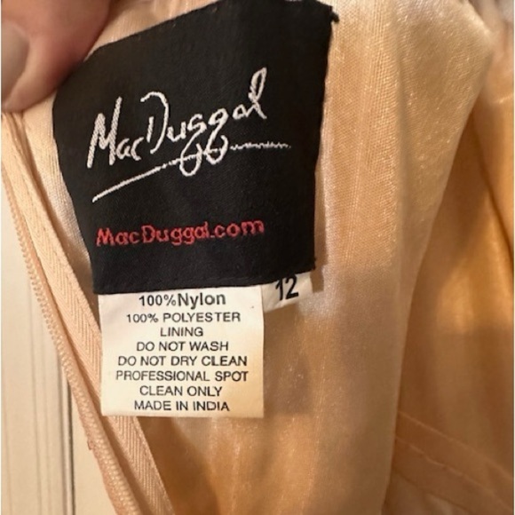 Mac Duggal Beaded Embellished short sleeve gown - Picture 11 of 11